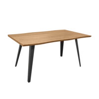 Table DT-1417 Brown Discover the DT-1417 Brown table, perfect for kitchen furniture. With an elegant design, measuring 160 cm x 90 cm, it is ideal for family meals. Made from durable MDF and featuring a metal frame, it offers both stability and style, adding an extra touch of elegance to any interior space.