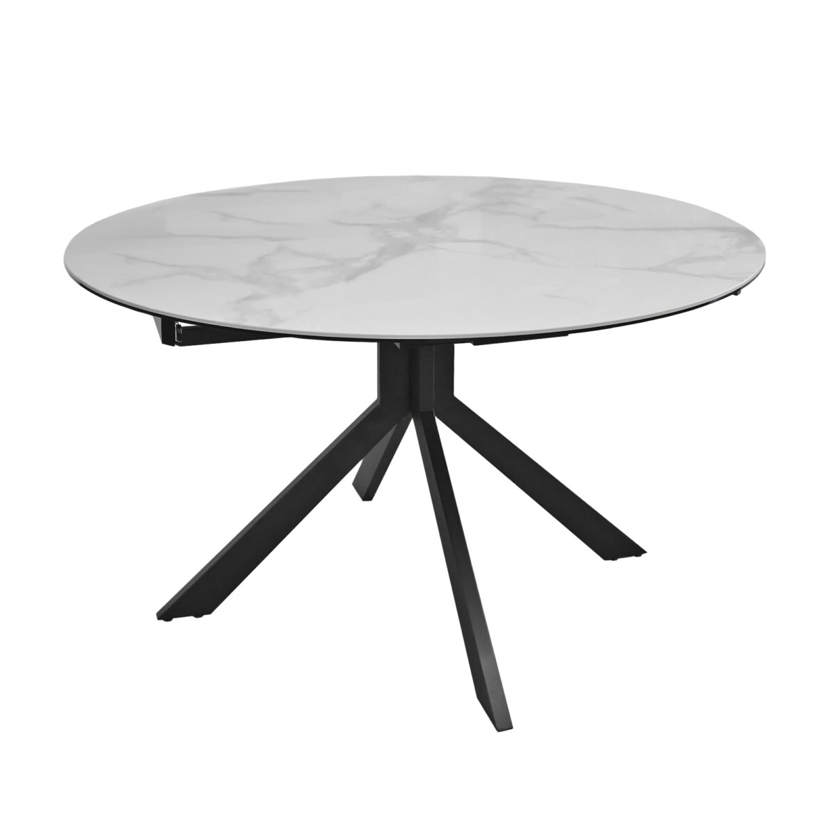 Masă Extensibilă PINA White Ø130 Descoperiți masa extensibilă PINA White Ø130, potrivită pentru bucătărie. Cu un blat din ceramică elegant, care imită marmura albă, masa se extinde cu ușurință cu 40 cm. Ideală pentru mese de familie sau întâlniri cu prietenii, oferă versatilitate și stil. Alegeți rafinamentul!