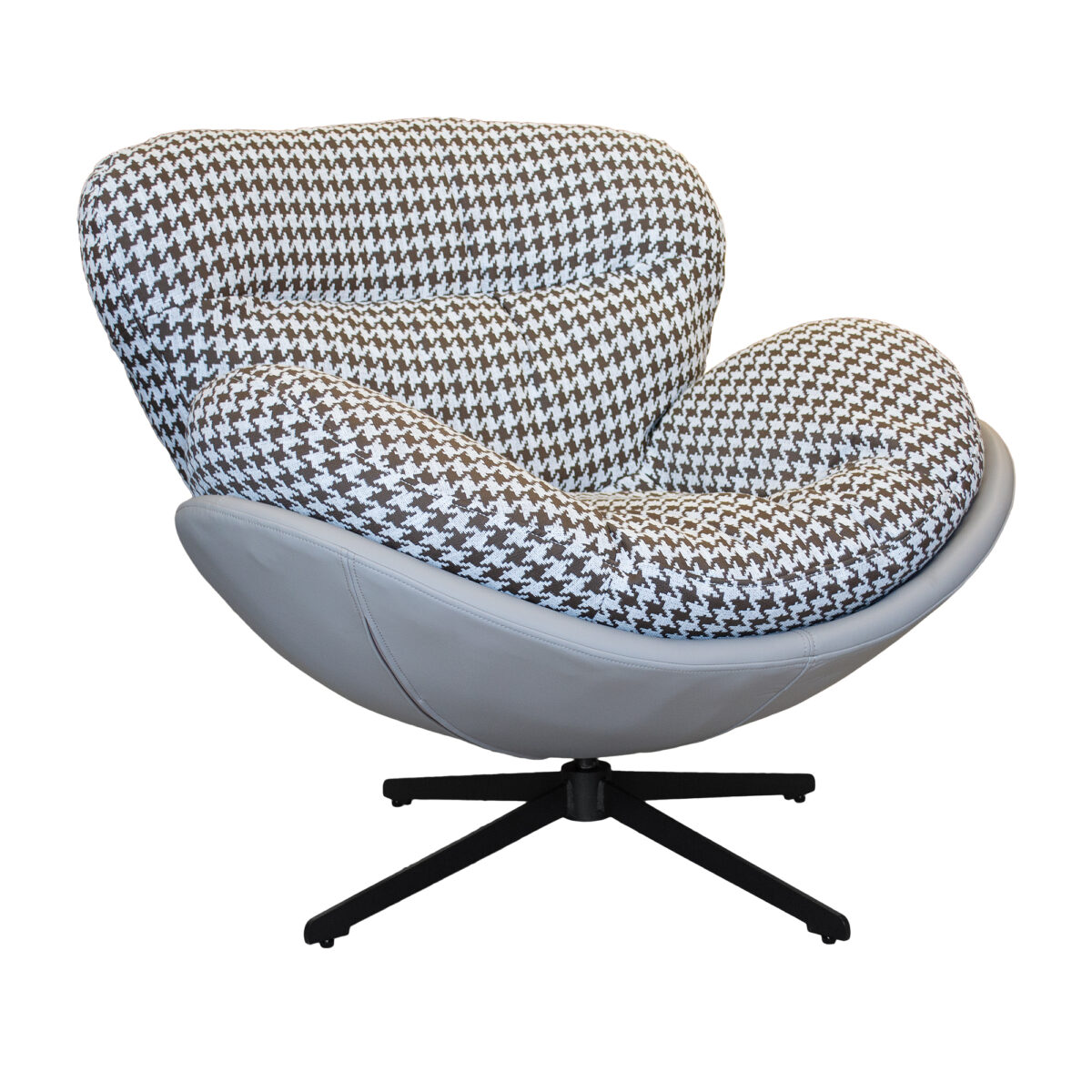 Fotoliu EUFORIA Beige/White Descoperă fotoliul EUFORIA Beige/White, ce îmbină eleganța și confortul avansat. Cu tapițerie din stofă și eco-piele, perne detașabile și cadru solid din metal, acest fotoliu rotativ adaugă un strop de lux oricărui spațiu. Relaxare supremă garantată!