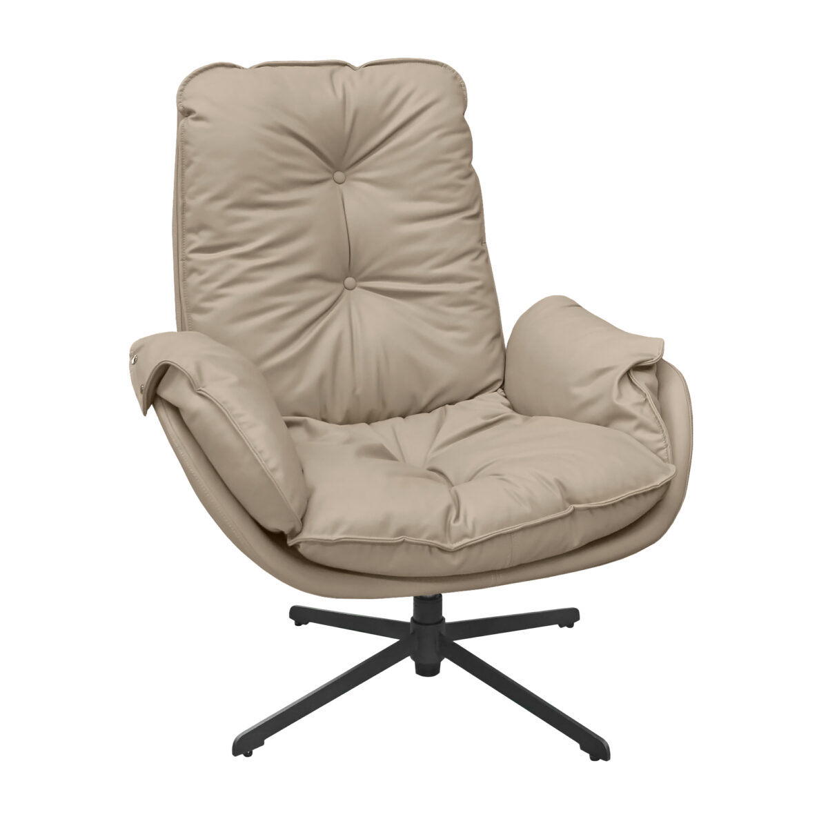 Fotoliu HARMONIA RELAX Camel Descoperă fotoliul HARMONIA RELAX Camel, ce combină designul sofisticat cu confortul suprem. Cu tapițerie din eco-piele și cadru metalic solid, aduce un strop de eleganță în orice decor. Dimensiuni generoase și mecanism rotativ la 360°, ideal pentru relaxare!
