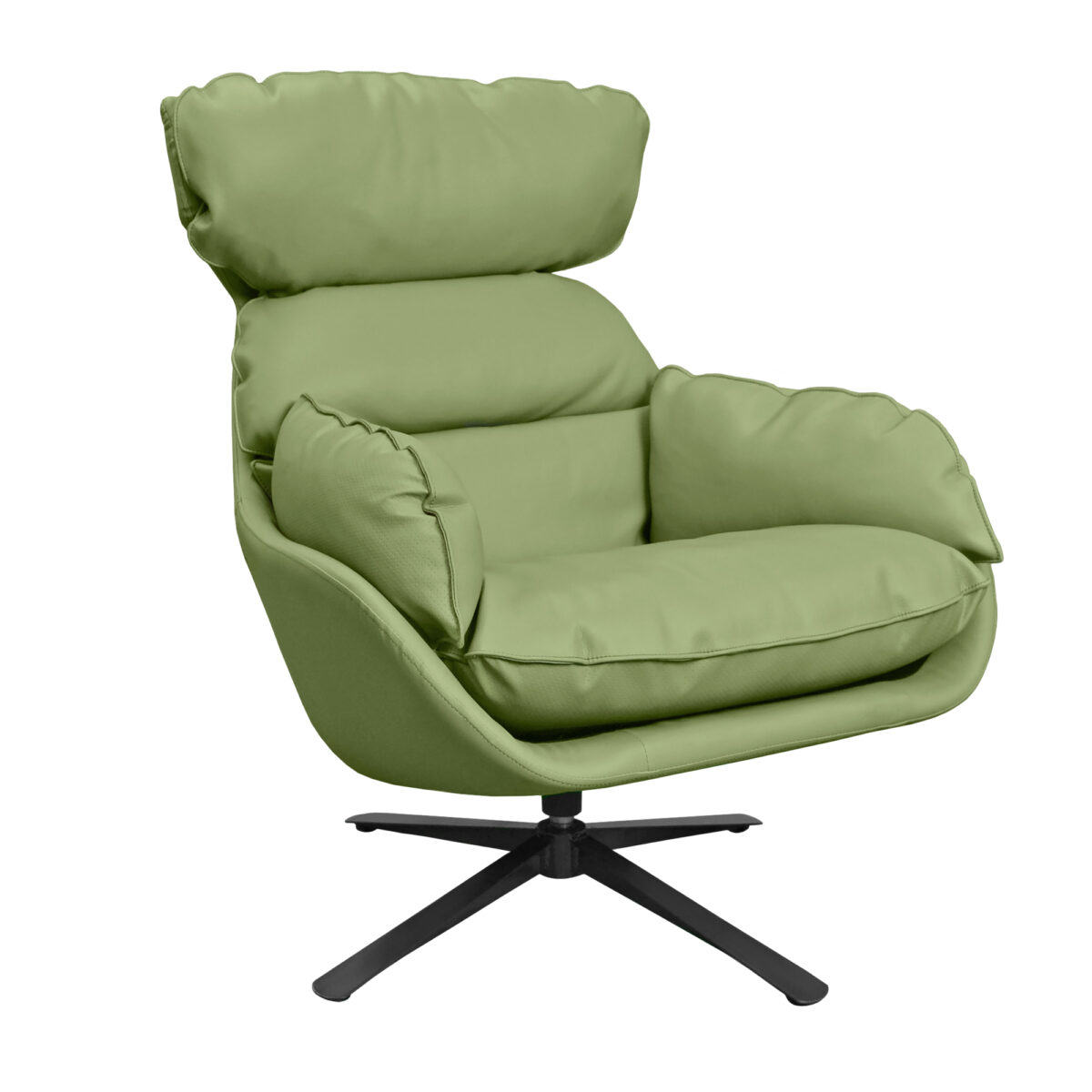 Fotoliu LUNA BLISS Green Descoperă fotoliul LUNA BLISS Green, o piesă de mobilier elegantă și confortabilă, ideală pentru orice spațiu. Cu un design modern, tapițerie din eco-piele și mecanism rotativ, oferă versatilitate și suport ergonomic. Perfect pentru living sau birou!