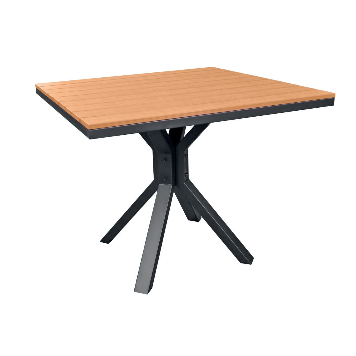 Masă Terasă TER-F20 Descoperiți masa de terasă TER-F20, perfectă pentru mobilierul Horeca și grădină! Design elegant, cadru din aluminiu durabil și blat din lemn de rășinoase. Piciorușe reglabile conferă stabilitate pe orice suprafață. O alegere ideală pentru sesiuni de relaxare afară!