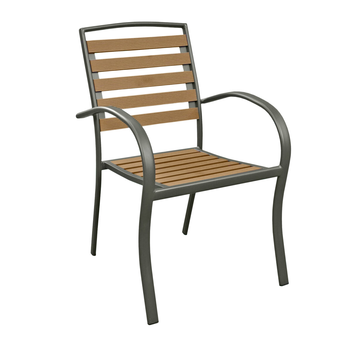 Scaun Terasă CORAL Descoperă scaunul de terasă CORAL, ideal pentru mobilierul de birou! Fabricat din aluminiu și lemn de rășinoase, rezistent la intemperii. Confort și eleganță pentru exterior. Înălțime 43 cm, maxim 150 kg. Transformă-ți terasa cu stil!