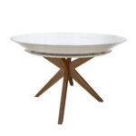 Masa NOVA Furnir~White Top+Italian Legs 1270+500+500*H750 Descoperiți Masa NOVA Furnir White Top+Italian Legs, o piesă elegantă din mobilă bucătărie, cu un design italian sofisticat. Blat glisant de MDF furniruit, extensibil până la 227 cm, și cadru din lemn de fag masiv, pentru confort și stil. Adăugați un plus de eleganță locuinței dumneavoastră!