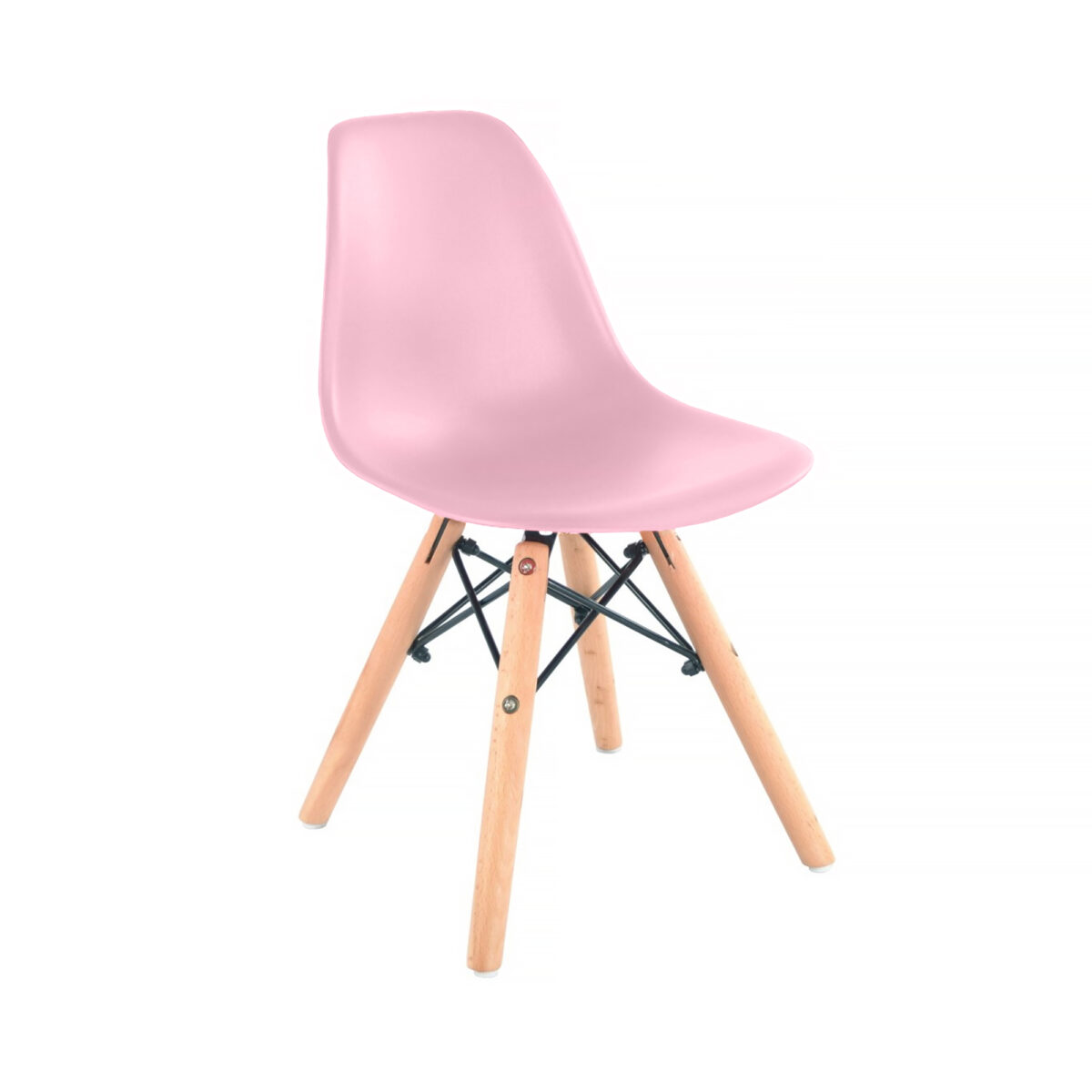 EAMES BABY Chair Pink Discover the EAMES BEBE Pink Children's Chair, perfect for your little ones! Comfortable and safe, with wooden legs for stability, this 31 cm wide chair is ideal for playtime. Easy to clean, it fits perfectly with children's furniture. Choose quality and safety for your child!