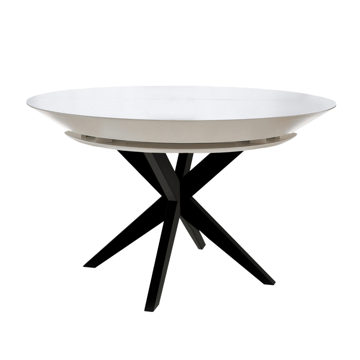 Masa Nova Furnir~White Black+Black Legs 1270+500+500*H750 Descoperiți Masa Nova Furnir White Black, o piesă unică de mobilă pentru bucătărie, cu un design italian elegant și blatul extensibil de 177/227 cm. Realizată din MDF furniruit și lemn de fag masiv, oferă durabilitate și confort. Alegeți eleganța și funcționalitatea perfectă pentru casa dumneavoastră!