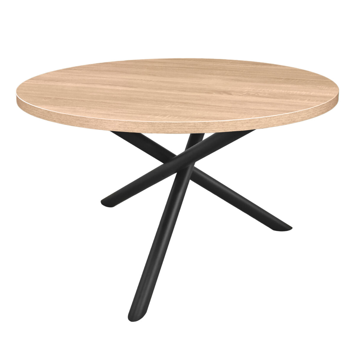 Masă TRENTO Sonoma Ø1200 Descoperiți masa de bucătărie TRENTO Sonoma Ø1200, un element elegant și funcțional pentru orice bucătărie modernă. Cu un design rafinat, structură din metal vopsit și blat din PAL melaminat de 36 mm, această masă oferă durabilitate și stabilitate. Transformă-ți bucătăria într-un spațiu primitor!