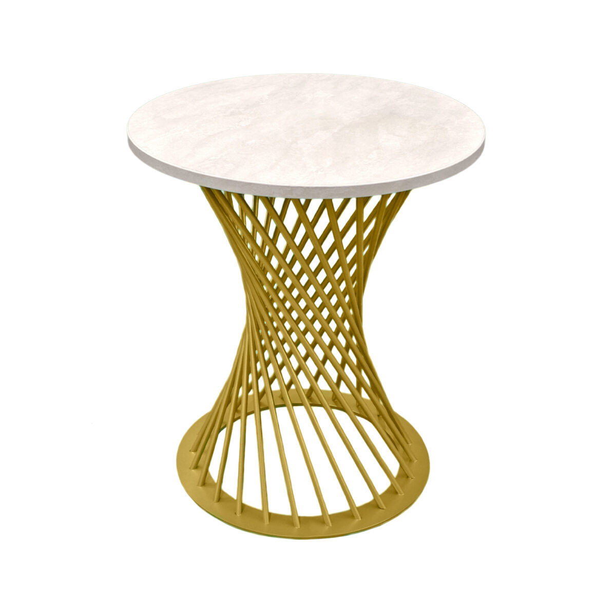 Coffee Table FELICIA Silk + Golden Legs H58 Discover the FELICIA coffee table, featuring an elegant design with a silk finish and golden legs. Perfect for the office or living room, this stylish table will add a touch of sophistication to any space. Transform your home with a piece of sophisticated furniture!