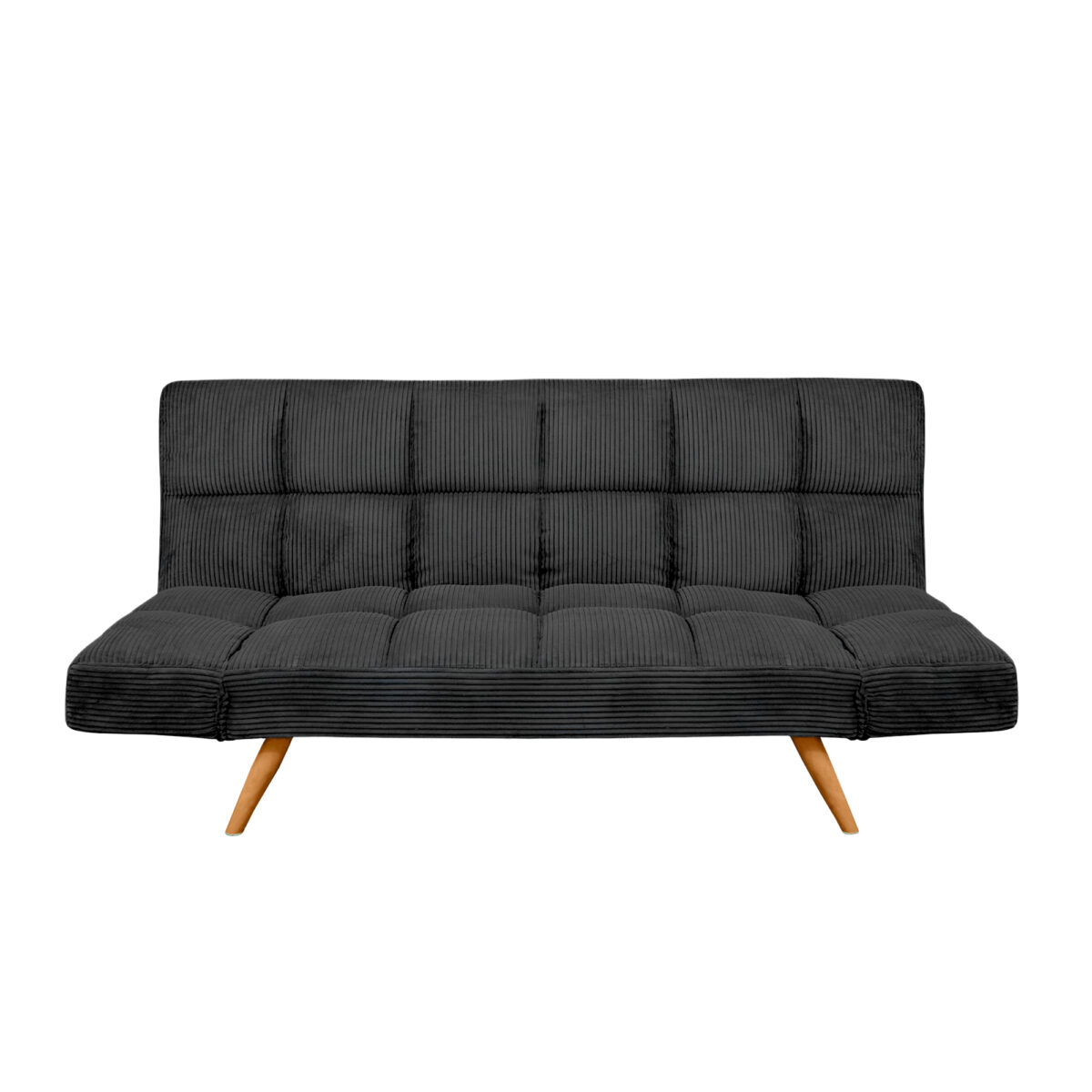 LM-58 Black Velvet Extendable Sofa Discover the LM-58 Black Velvet sofa bed, ideal for a modern office or living room. With an elegant design made of panels and wood, this piece easily transforms into a bed. Comfort is ensured by the velvet upholstery and durable metal legs. Choose style and comfort!