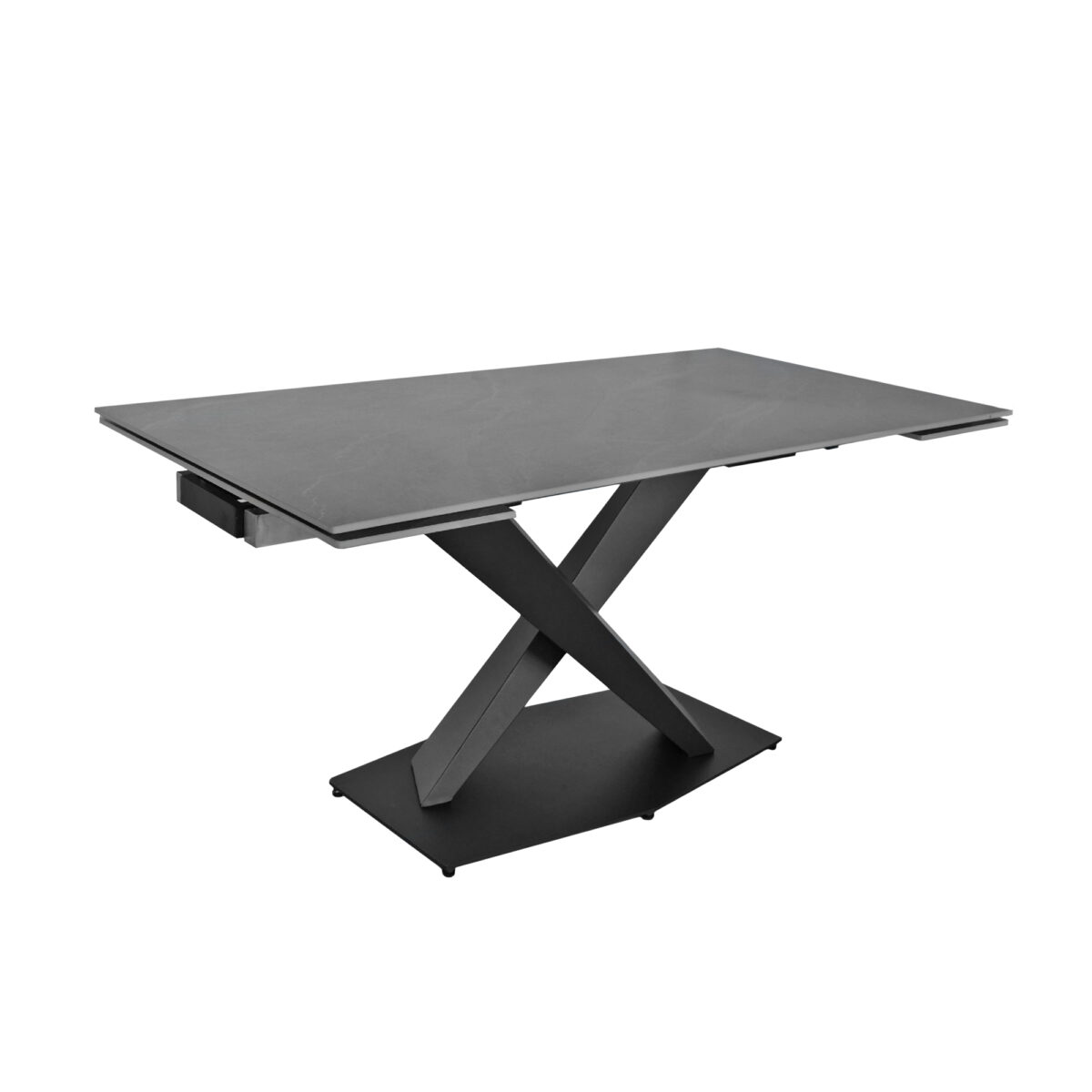 Masă extensibilă HELIOS Grey Descoperă masa extensibilă HELIOS Grey, perfectă pentru bucătărie! Cu un design inovativ și blat din ceramică de calitate, rezistent la căldură și șocuri, aceasta găzduiește confortabil 8-10 persoane. Ideală pentru reuniuni familiale!