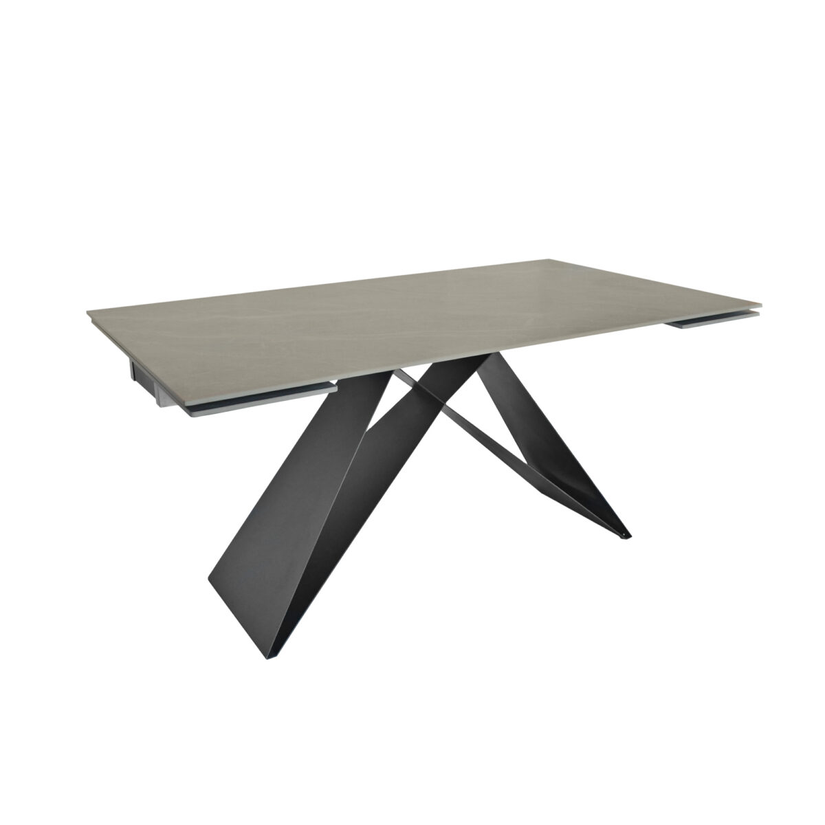 Extendable table T1030 Discover the extendable T1030 table, perfect for the kitchen! With an innovative design and a 10 mm ceramic top that is shock-resistant and heat-resistant, this table easily extends to accommodate 8-10 people. Easy to maintain, it is ideal for family gatherings!
