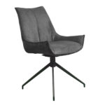Стул OLDY Dark Grey Добавьте элегантности вашей кухне с кухонным стулом Oldy Dark Grey. Прочный корпус из фанеры, мягкая обивка и металлические ножки обеспечивают комфорт и длительный срок службы. Вращение на 180 градусов для удобства. Идеальный выбор для стильного интерьера!