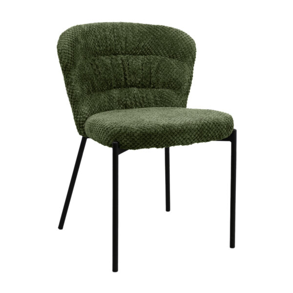 Scaun Escada Vivaldi~Green Descoperă scaunul Escada Vivaldi Green, perfect pentru bucătărie! Confortabil și elegant, cu tapițerie din material vivaldi și cadru din metal, acest scaun aduce un strop de modernitate în orice interior. Ideal pentru mese în familie sau serile cu prietenii.