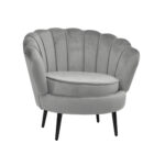 Maggie Grey Black Armchair Discover the Maggie Grey Black armchair, an elegant and refined piece of furniture, perfect for any room. Upholstered in soft velvet, this armchair offers optimal comfort and support, bringing a touch of luxury to your decor. Ideal for a variety of styles, from classic to modern.