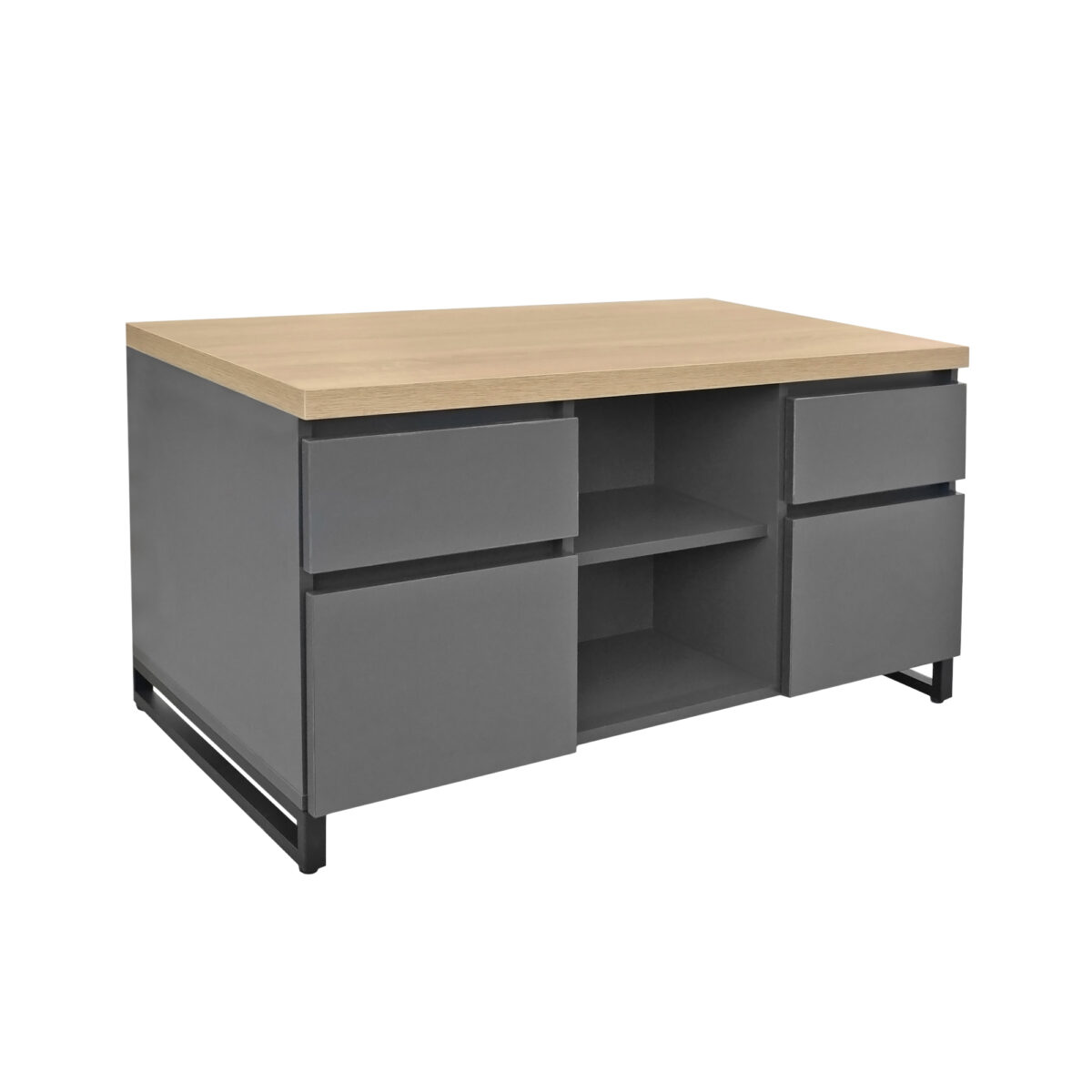 Tumba Duet Ordinara Descoperă Tumba Duet Ordinara, un dulap practic pentru birou și living. Cu un cadru metalic robust și 4 sertare spațioase, oferă soluții eficiente de organizare. Fabricat din PAL melaminat rezistent, asigură durabilitate și stil pentru orice spațiu.