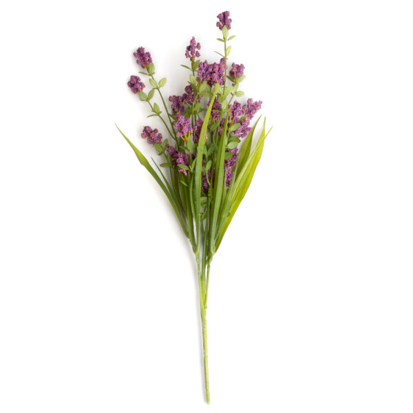 Ramura decorativa Levantica Descoperiți Ramura decorativă de Levănțică, perfectă pentru a adăuga eleganță și prospețime în orice decor din categoria Mobilă Birou, Mobilă Copii, Mobilă Living sau Obiecte Decorative. Această ramură artificială imită perfect frumusețea autentică a lavandei, fiind un accent floral subtil.