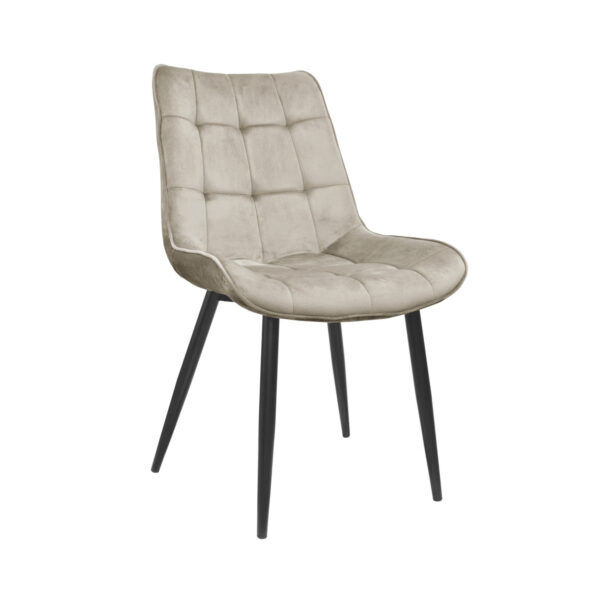 Стул Hans~Catifea Camel HLR7 + Black Legs Стул Hans в цвете «camel» - идеальное решение для комфортной и стильной кухни. Обитый мягким велюром, с прочными металлокаркасом и защитными накладками, он сочетает в себе элегантность и практичность. Доступен в различных цветах для любого интерьера.