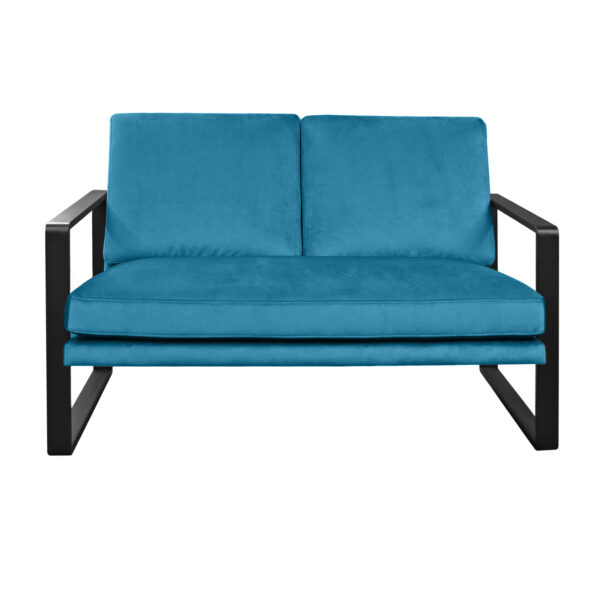 Canapea York New (2 locuri) Descoperă canapeaua YORK Blue, o piesă de mobilier modernă ce îmbină confortul cu stilul elegant! Tapițată cu catifea moale și disponibilă în diverse culori, ea se integrează perfect în orice interior. Ideală pentru birou sau acasă! Alege confortul și designul!