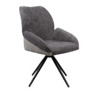 C-710 Denim Brown + Transprint Legs Chair 