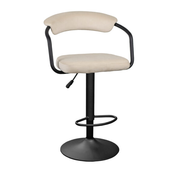 Scaun de Bar SB-31 Catifea  Camel +Black Leg Descoperă scaunul de bar SB-31 din catifea Camel beige, ideal pentru bucătărie sau birou. Design modern, confort sporit și ajustare a înălțimii pentru orice preferință. Combină eleganța și durabilitatea cu un suport ergonomic de calitate.