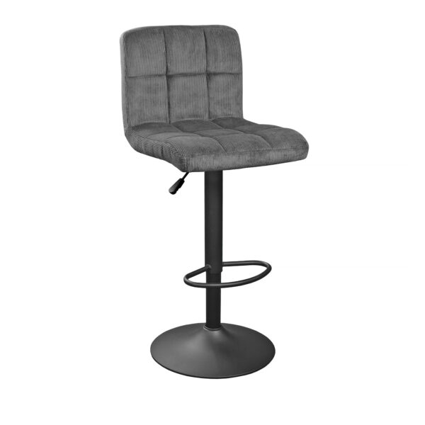 Scaun de bar SB-044~Velvet Dark Grey+Black Legs Descoperă scaunul de bar SB-044, elegant și confortabil, cu tapițerie din catifea gri închis și cadru metalic. Ajustabil pe înălțime, ideal pentru orice bar sau masă înaltă! Perfect pentru birouri și zone de relaxare. Alege confortul și stilul!