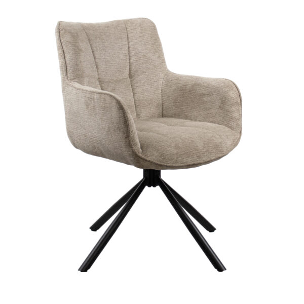 Scaun Flora~Beige Descoperiți scaunul Flora Beige, un element deosebit de mobilă pentru bucătărie. Cu un design elegant, cadru metalic rezistent și tapițerie din stofă, acesta oferă confort optim și versatilitate. Ideal pentru birouri și spații de relaxare, se ajustează perfect nevoilor dumneavoastră.