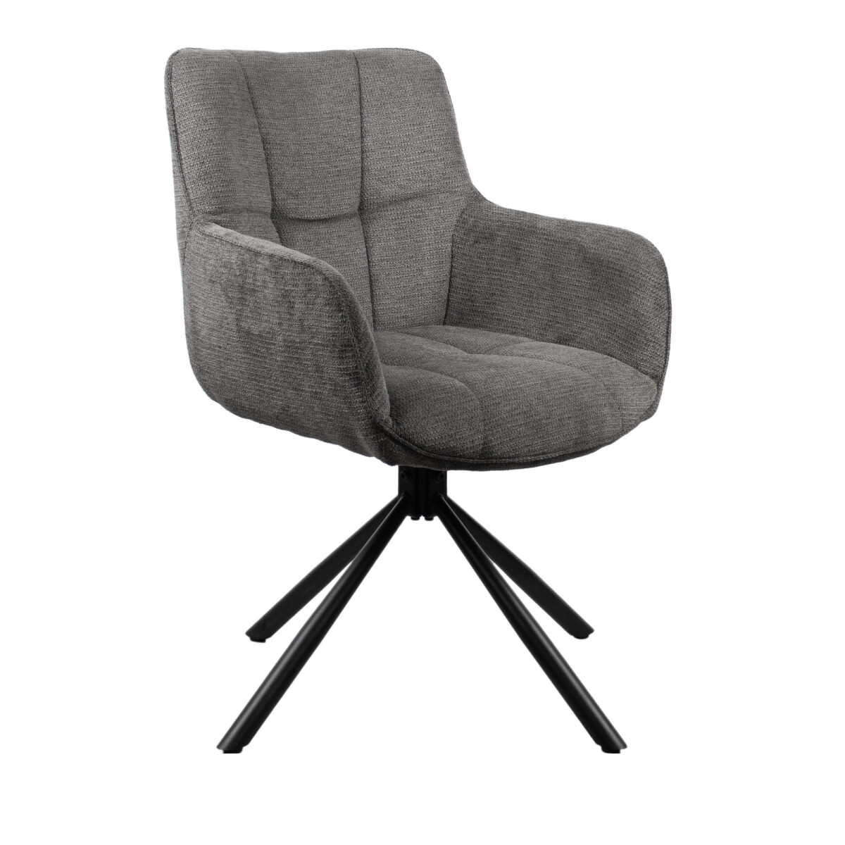 Scaun Flora~Grey Descoperă scaunul Flora Grey, combinația perfectă de eleganță și confort pentru mobila din bucătărie. Cu un design modern și mecanism rotativ, acest scaun adaptabil se potrivește oricărui spațiu. Ideal pentru relaxare, oferă stabilitate și suport optim!