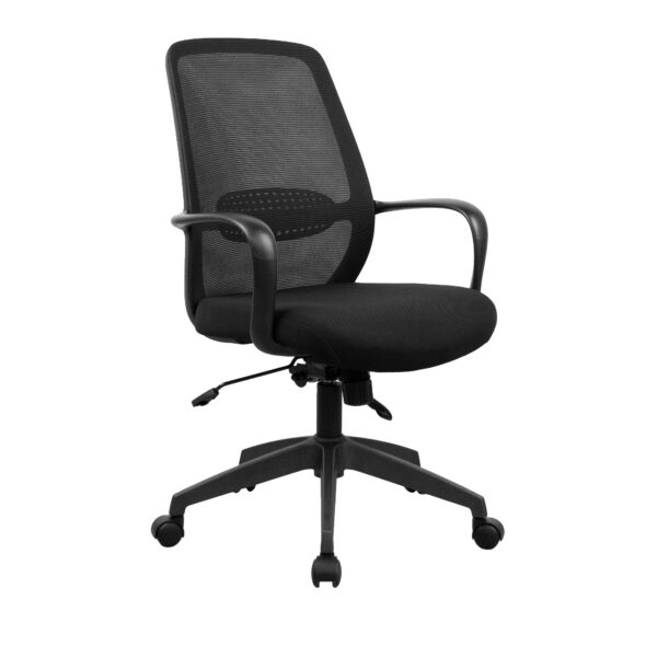 Fotoliu Birou Grant Black Descoperă fotoliul de birou Grant Black, perfect pentru confortul tău la birou sau acasă. Cu un design ergonomic și materiale de calitate, acest scaun te ajută să menții o poziție corectă pe tot parcursul zilei. Ideal pentru spații de lucru, oferă sprijin excelent și stabilitate.