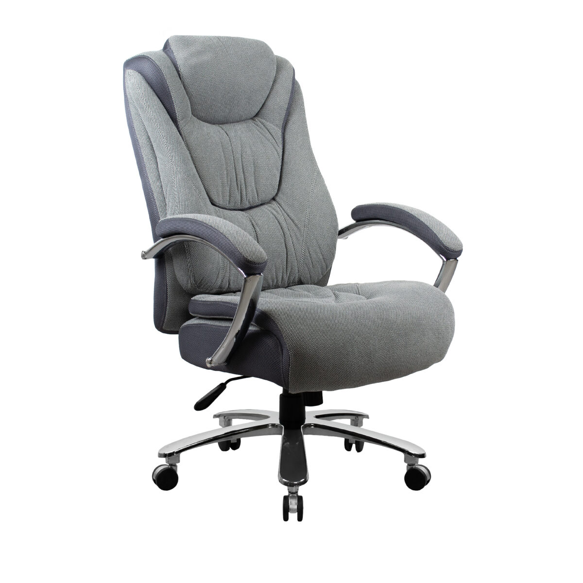Fotoliu Birou Rico~Grey Descoperă Fotoliul Birou Rico Grey, ideal pentru birouri și home office-uri! Confort, funcționalitate și design modern se îmbină perfect în acest fotoliu din materiale de calitate. Cu mecanism Tilt, este ajustabil, ergonomic și suportă până la 150 kg. Alege eleganța și confortul!