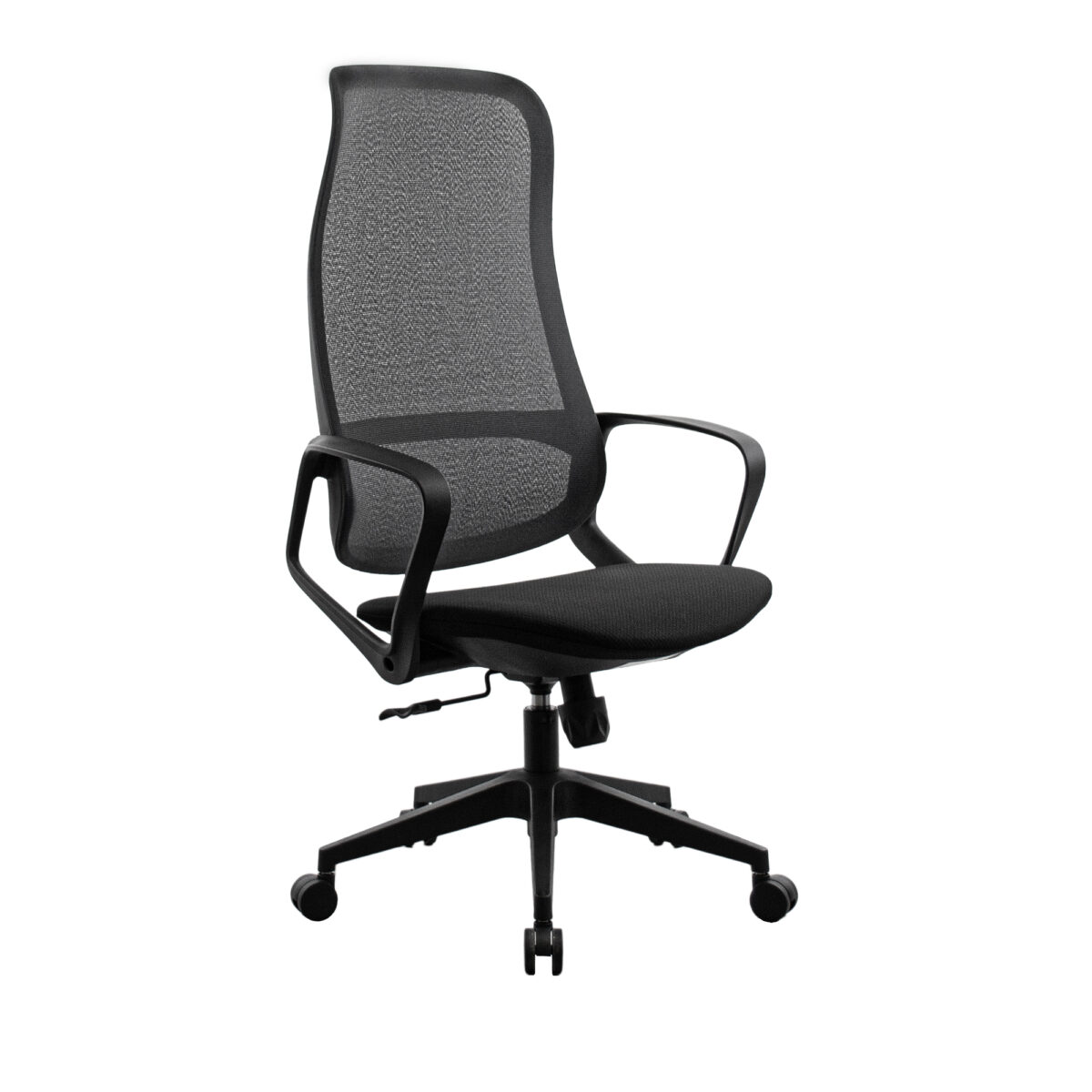 Fotoliu Birou Ted~Black Descoperiți confortul zilnic cu Fotoliul Birou Ted Black! Acest scaun ergonomic cu structură solidă, tapițerie din plasă acrilică și brate moi asigură o experiență de lucru plăcută. Mecanismul Tilt permite ajustări ușoare, fiind perfect pentru orice birou.