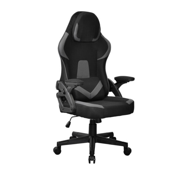 Fotoliu Gaming Trefor~Black/Grey Descoperă Fotoliul Gaming Trefor Black/Grey, ideal pentru birou și gaming! Oferă confort pe termen lung, suport ergonomic și reglaje pentru o experiență excelentă. Cu un design modern, acest fotoliu rezistent suportă până la 120 kg. Alege confortul și stilul!