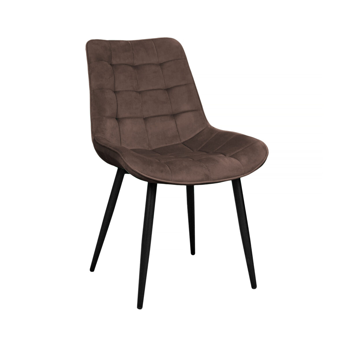 Стул Hans Catifea Brown HLR49+Black Legs Стул Hans Catifea Brown HLR49 с черными ногами — идеальное решение для вашего офиса или кухни. Комфортное сиденье из велюра на прочном металлическом каркасе гарантирует надежность и стиль. Высота 48 см, ширина 55 см, глубина 64 см. Купить уже сегодня!