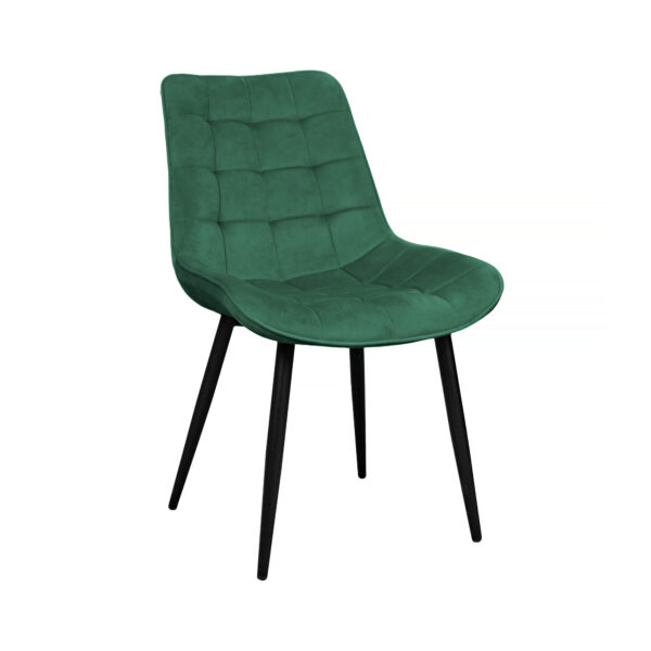 Стул Hans Catifea Green HLR57 + Black Legs Поддержите комфорт в вашем офисе или кухне со стулом Hans Catifea Green HLR57! Обитый мягким велюром, с прочными металлическими ножками и удобными размерами, этот стильный стул станет идеальным дополнением вашего интерьера.