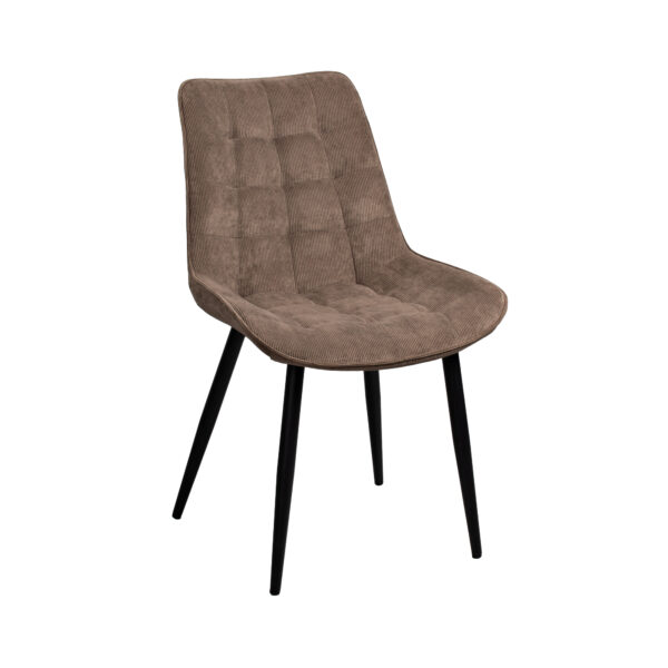 Стул Hans Velvet Brown BGF166-7+Black legs Стул Hans Velvet Brown BGF166-7 с черными металлическими ножками - идеальный выбор для вашего офиса или кухни. Обитый велюром, с комфортной высотой сиденья 48 см и прочной конструкцией. Обеспечьте стиль и уют в вашем интерьере!