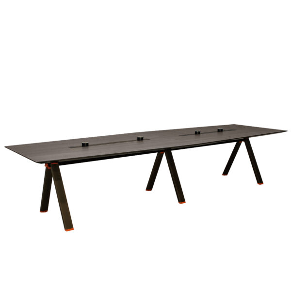 Masă Conferință Concord Descoperiți Masa Conferință Concord, perfecta pentru birouri moderne și săli de conferințe. Cu un design elegant, blat din MDF furniruit și cadru metalic stabil, oferă durabilitate și funcționalitate. Dimensiuni generoase și porturi USB integrate pentru conectare rapidă!