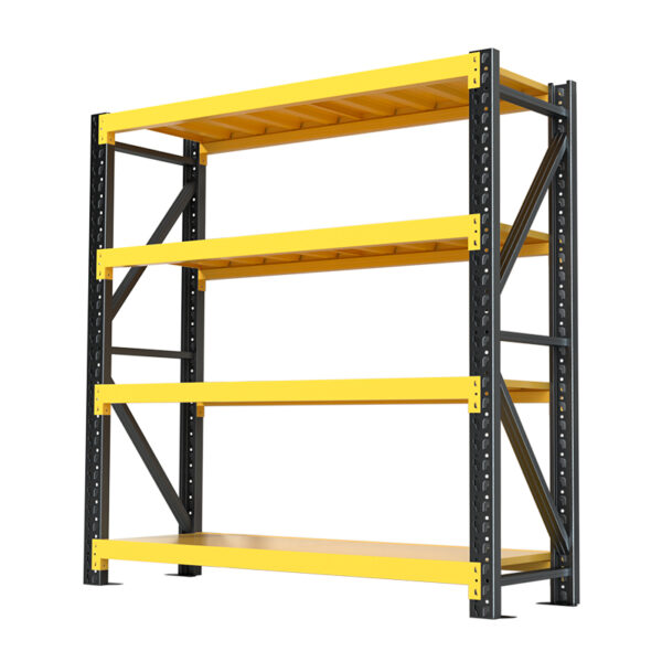 Raft depozitare cu 4 nivele, adancime 60 cm, inaltime 200 cm Descoperiți raftul de depozitare cu 4 nivele, adâncime 60 cm și înălțime 200 cm, perfect pentru stocarea eficientă a mărfurilor de greutate medie. Ușor de asamblat, cu capacitate de încărcare între 200-600 kg pe niciun nivel, ideal pentru produse electronice și uz zilnic.