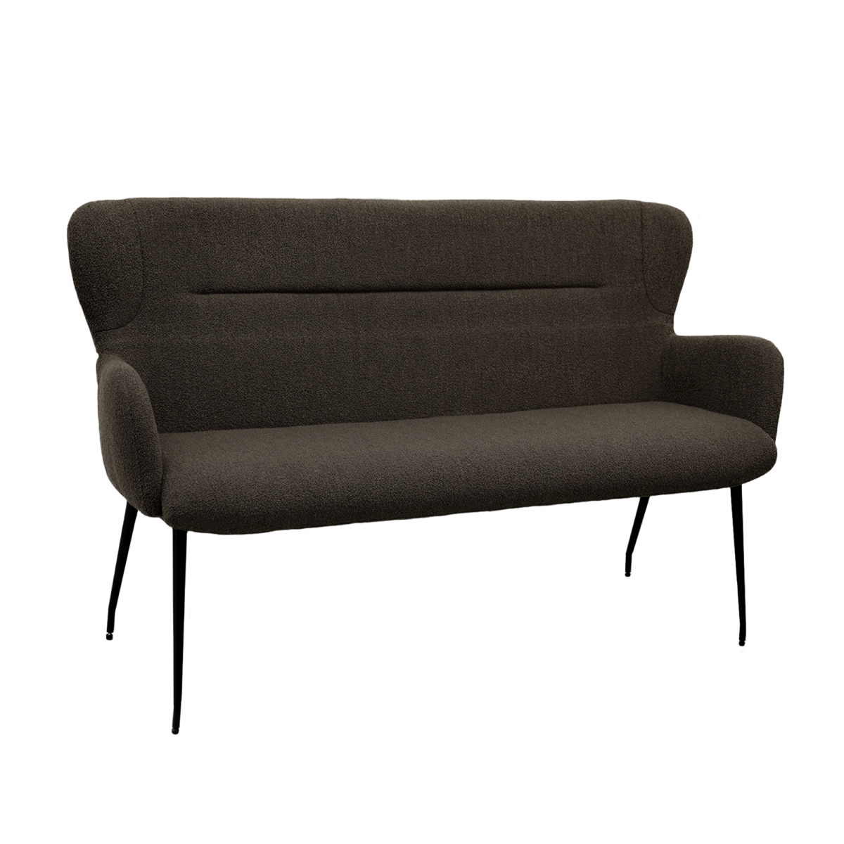 Bent Alpine Bench 170 Dark Brown 18 Discover the Bent Alpine Bench – a modern piece of furniture, ideal for living rooms, hallways, or elegant waiting areas. With a sturdy metal frame and upholstery made of high-quality fabric, it offers optimal comfort and a sophisticated design. Perfect for any space, it guarantees both style and functionality!