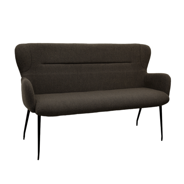 Bancheta Bent Alpine 170 Dark Brown 18 Descoperiți Bancheta Bent Alpine – o piesă de mobilier modernă, ideală pentru living, holuri sau zone de așteptare elegante. Cu un cadru metalic rezistent și tapițerie din stofă de calitate superioară, aceasta oferă un confort optim și un design sofisticat. Perfectă pentru orice spațiu, garantează atât stil, cât și funcționalitate!