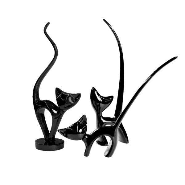 Deco Pisici~Black 3 pcs
