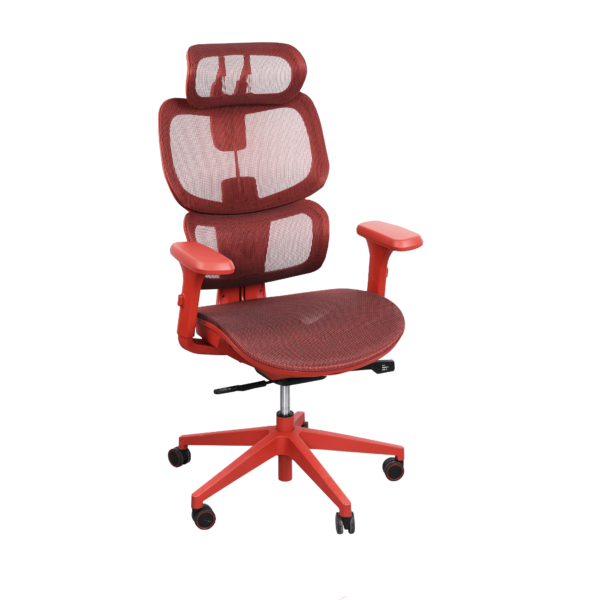 Gomez Red Office Armchair Discover the Gomez Red office chair, perfect for daily comfort and ergonomics. With a modern design, quality materials, and an adjustable Multiblock mechanism, it provides optimal support throughout the day. The adjustable 3D armrests and lumbar support add extra comfort. Ideal for offices, this chair combines durability and functionality!