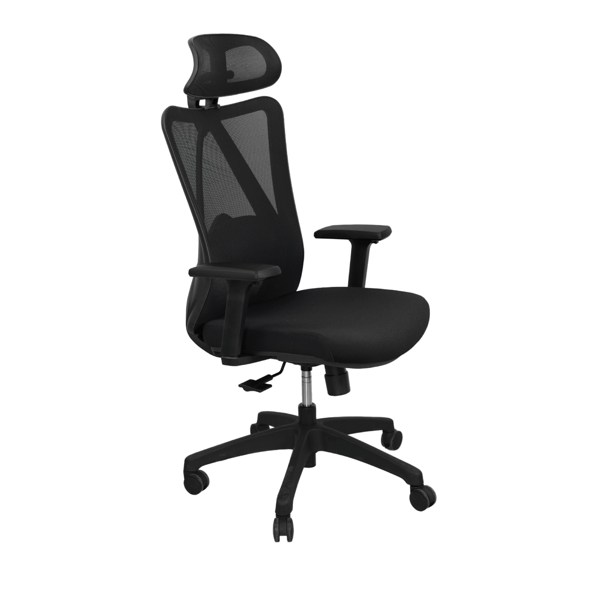 Офисное кресло M18A Black Офисное кресло M18A Black сочетает в себе комфорт и эргономику, с конструкцией из фанеры, пластика и дышащей ткани. Синхронный механизм позволяет регулировать высоту и спинку, а регулируемые 3D подлокотники и поясничная поддержка улучшают осанку. Современный дизайн и легкость в движении делают его идеальным для офисов и домашнего кабинета.