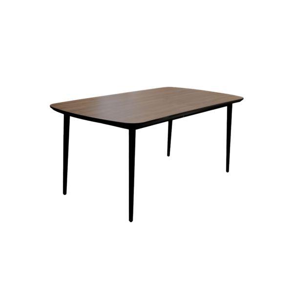 Ela Walnut Extendable Table 180/240*90 Discover the ELA extendable table – a practical and elegant choice for any dining room. With a modern design and a quick extension mechanism, the table adjusts from 180 cm to 240 cm, making it perfect for gatherings and family meals. The melamine MDF finish and robust metal frame ensure durability and long-term comfort. Ideal for any style of decor!