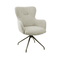 Стул Bond Alpine Beige 186 Вращающийся Возвратный Откройте для себя стул Bond Alpine – элегантный и удобный выбор для любого пространства. Обитый изысканной тканью, с сиденьем и спинкой из фанеры с полиуретановой пеной, этот стул обеспечивает оптимальный комфорт. Металлический каркас гарантирует стабильность, а поворотный механизм на 360° с автоматическим возвратом добавляет мобильности. Идеально подходит для офиса, гостиной или столовой, Bond Alpine сочетает современный дизайн с функциональностью.