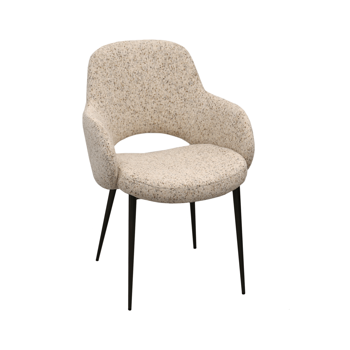 Shila Beige Chair M50G + Brown Legs Discover the Shila Chair – an elegant and comfortable choice for any space. With refined fabric upholstery and an ergonomic design, it offers optimal support and long-lasting comfort. Ideal for dining, living rooms, or offices, it perfectly integrates into various interior design styles.