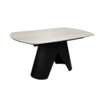 Filo Grey Extendable Table 1500/2200*98 Discover the Filo extendable table – a perfect balance between elegance and functionality. Featuring a rotating extension mechanism, a ceramic tabletop, and a tempered glass base, it offers durability and a sophisticated design. Ideal for any occasion, it quickly extends from 150 cm to 220 cm, adapting to your needs.