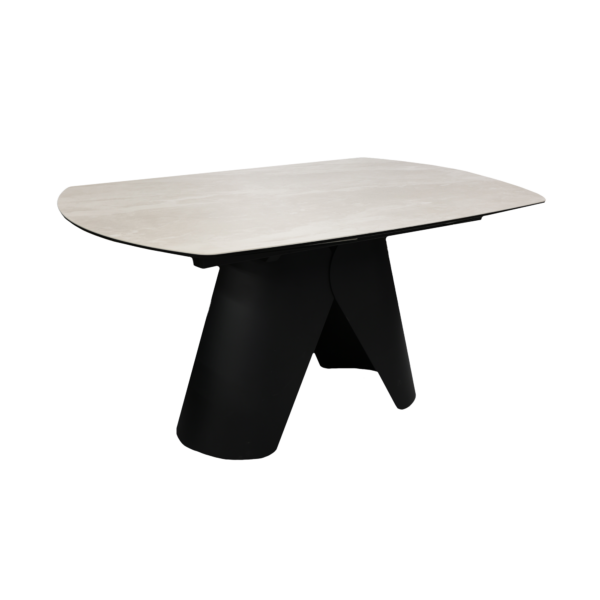 Filo Grey Extendable Table 1500/2200*98 Discover the Filo extendable table – a perfect balance between elegance and functionality. Featuring a rotating extension mechanism, a ceramic tabletop, and a tempered glass base, it offers durability and a sophisticated design. Ideal for any occasion, it quickly extends from 150 cm to 220 cm, adapting to your needs.