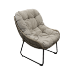 Scaun Terasa Lizz Grey Descoperiți Scaunul de terasă Lizz Grey – combinație perfectă între eleganță, confort și durabilitate. Cu cadru din oțel protejat și șezut din împletitură sintetică, acest scaun oferă confort prin perna detașabilă și este ideal pentru terase, grădini sau balcoane. Stilul modern și rezistența sunt esențiale pentru un spațiu exterior rafinat!