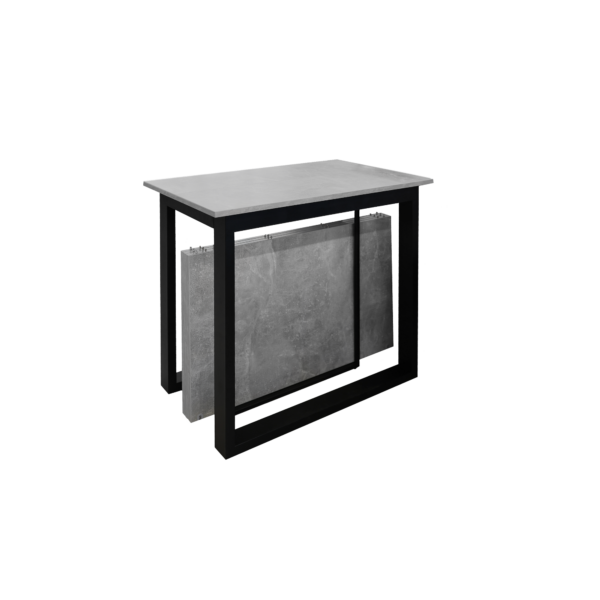 Consola extensibila Folk 2100-475x850xh750 Descoperiți Consola extensibila Folk 2100-475x850xh750 – o soluție ingenioasă pentru spații moderne. De la 47,5 cm la 210 cm, se extinde ușor datorită mecanismului telescopic. Cu blat din PAL melaminat și cadru metalic, oferă funcționalitate maximă și un design elegant în dining, living sau birou.
