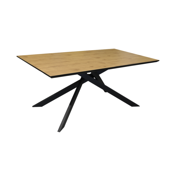Masă Extensibilă Rino 1800/220/260×1000×760 Masa Extensibilă Gina combină designul elegant cu funcționalitatea, având un cadru metalic și un blat din MDF laminat cu margini rotunjite. Cu un mecanism de extensie rapid, se transformă din 160 cm în 200 cm, fiind ideală pentru 6-8 persoane. Perfectă pentru un dining modern și versatil.
