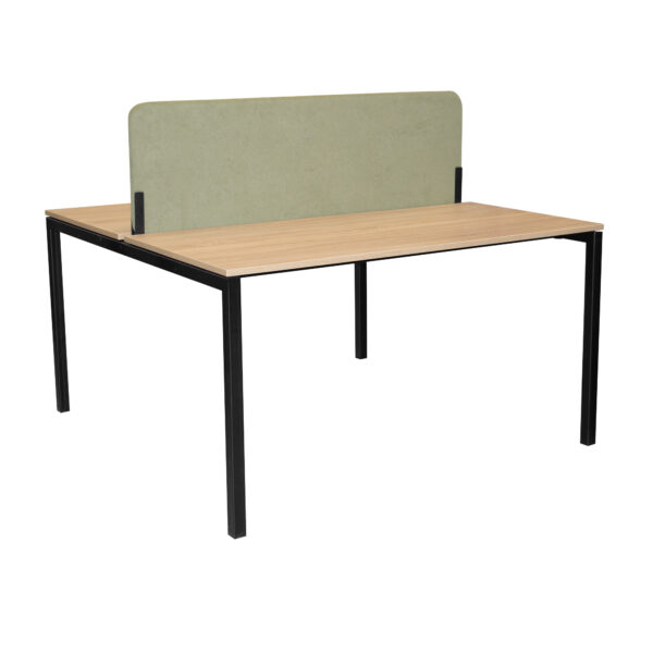 Masa Birou Kube Twin 1380×1400 Descoperiți masa de birou Kube Twin 1380x1400, cu design modern, blat din PAL melaminat de 18 mm, cadru metalic rezistent și ecran personalizabil, ideală pentru spații de lucru funcționale și elegante.